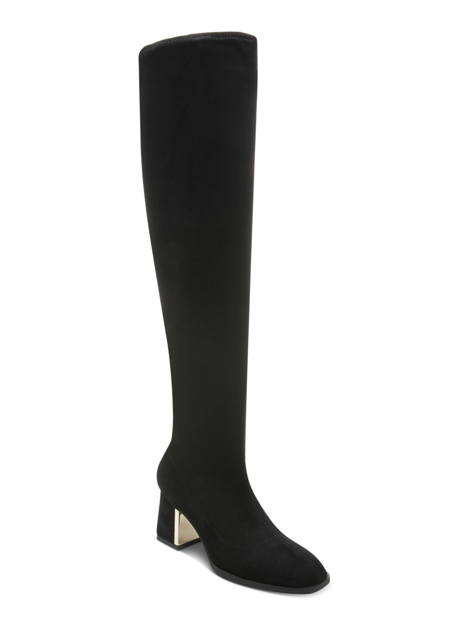 ALFANI Womens Black Zipper Accent Nanda Square Toe Block Heel Heeled Boots M