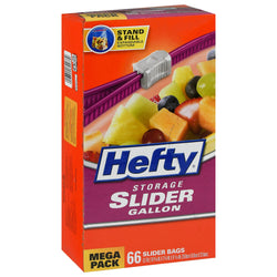 Hefty Slider Bags, Storage, Gallon, Value Pack - 30 bags