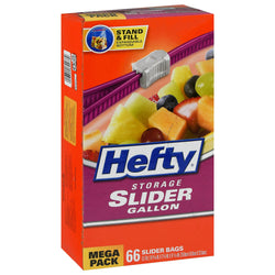 Hefty Slider Bags, Freezer, Gallon, Mega Pack