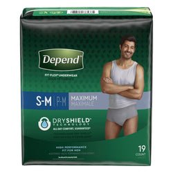 Depend - Depend, Fit-Flex - Underwear, for Men, Maximum Absorbency, L/XL  (17 count), Shop