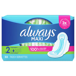 Always Radiant FlexFoam Pads with Wings Overnight Absorbency Size 4  Scented, 10 count - Fry's Food Stores