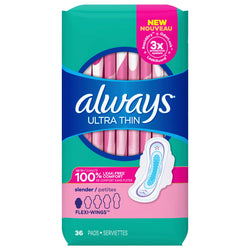 Always Overnight Ultra Thin Pads - 16 CT 6 Pack – StockUpExpress