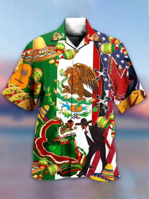 Mexican Hawaiian Aloha Shirt