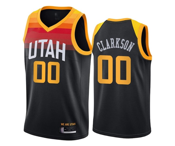 Utah Jazz Mountain Jersey Jordan Clarkson : r/basketballjerseys