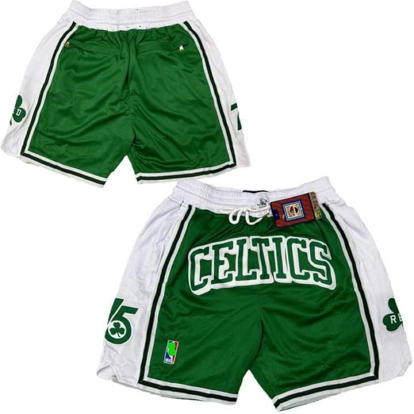 ⛫ JUST DON Boston Celtics Throwback Shorts Green