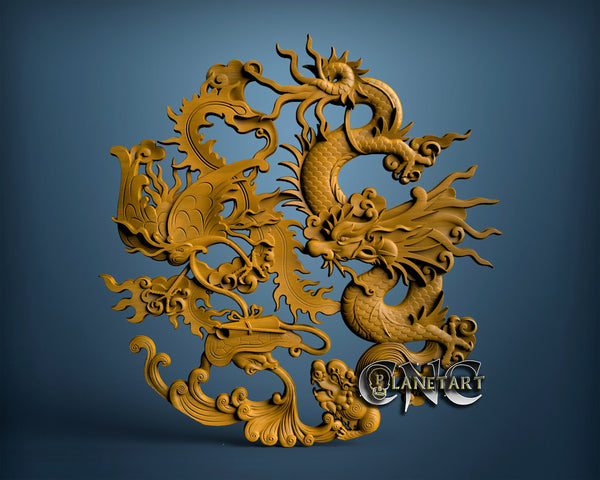 Dragon, 3D STL Model 1001 – Cnc Planet Art