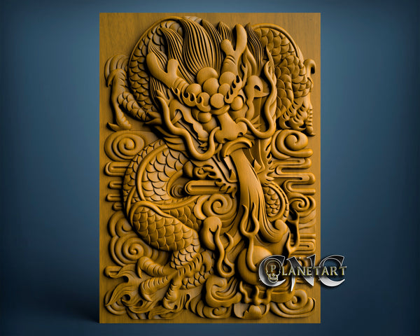 Dragon, 3D STL Model 1001 – Cnc Planet Art