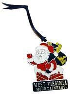  WVU Santa Claus Ornament 