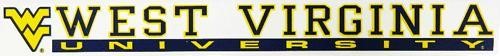  WVU Banner Auto Decal 