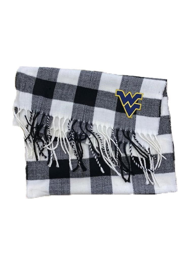  WVU Buffalo Check Scarf 