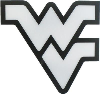  WV Logo in Silver and Black Decal 