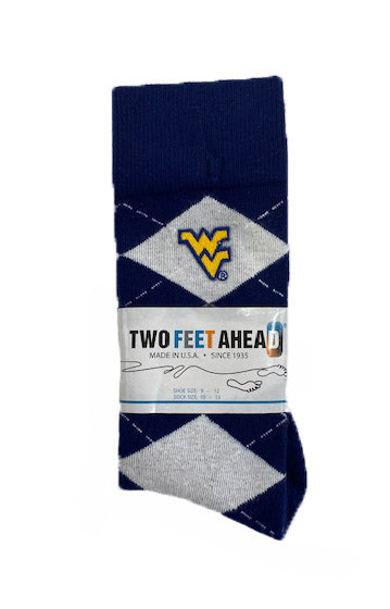  WVU Kids Argyle Socks 