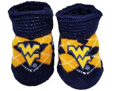  WVU Argyle Box Booties 