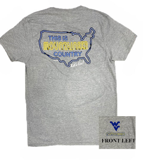  WVU Neon Lights Tee 