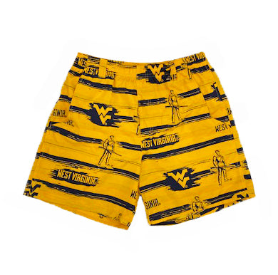  WVU Mens Backcast Swimming Trunks 