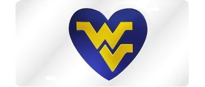  WVU Heart License Plate 