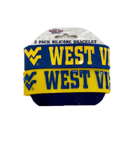  WVU Silicone Wide Bands 