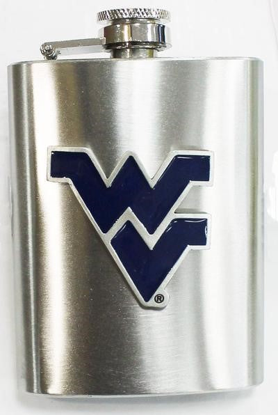  WVU 4 Ounce Pocket Flask 