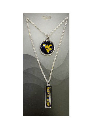  WVU Double Layer Necklace 