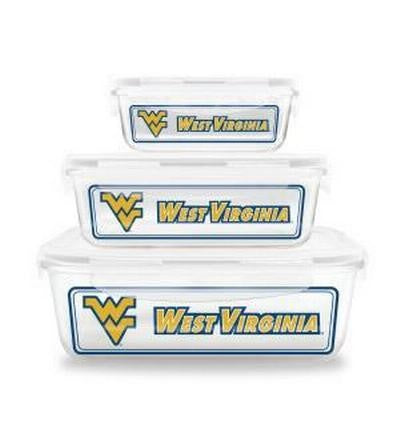  WVU Glass Food Containers 