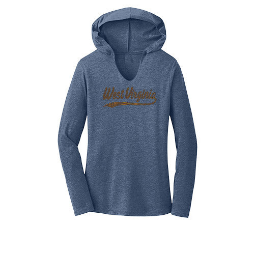  WVU Hooded Long Sleeve Tee 