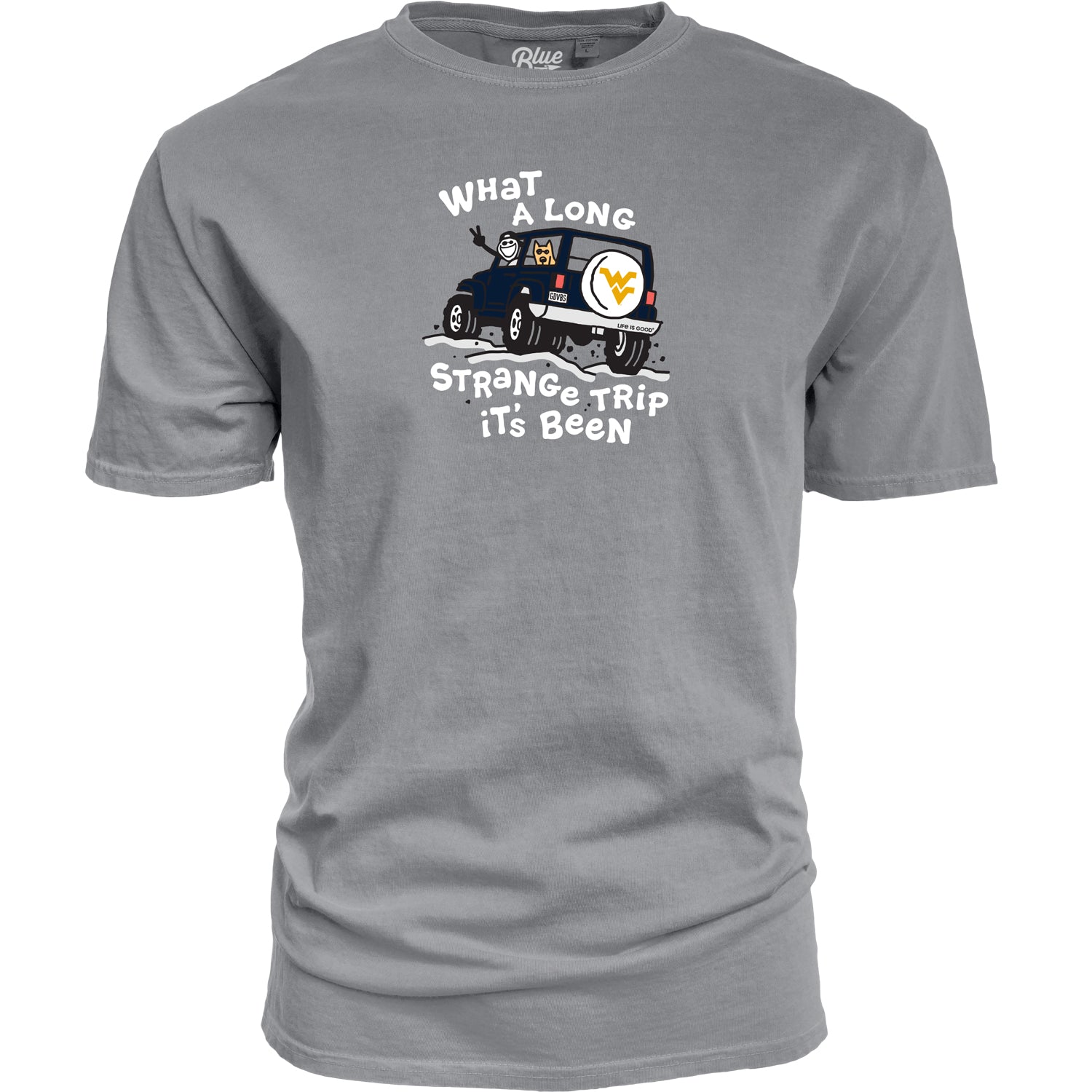  WVU Life is Good Jake Strange Trip Tee 