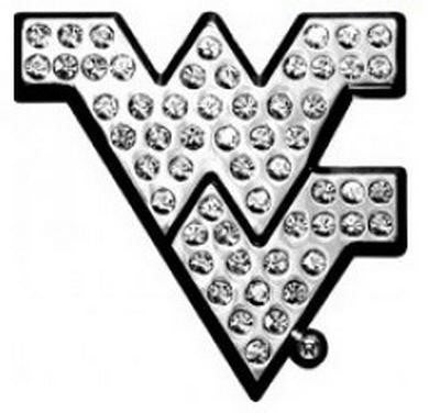  WVU Crystal Bling Emblem 