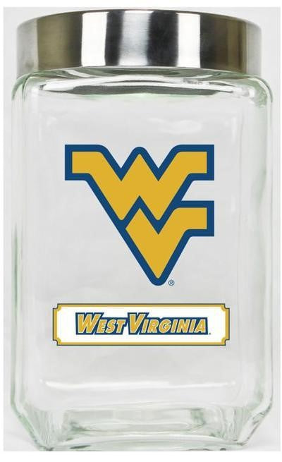  WVU Glass Canister 