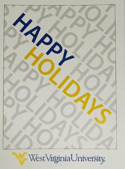  WVU Happy Holidays Christmas Cards - 10 Pack 