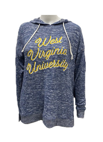  WVU Navy Cozy Tunic Hoodie 