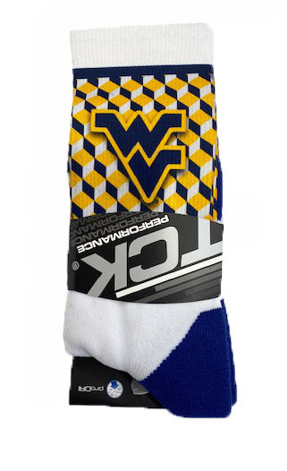  WVU Cube Socks 