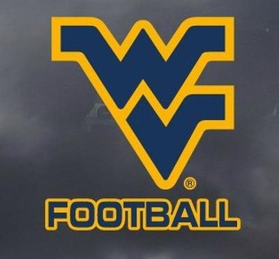  WVU Logo Football Decal 