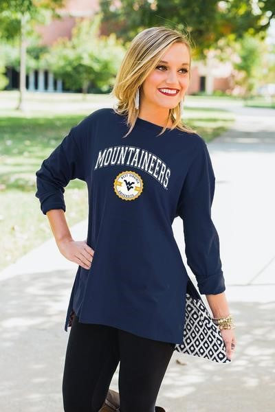  WVU Going Places Oversized Tunic 