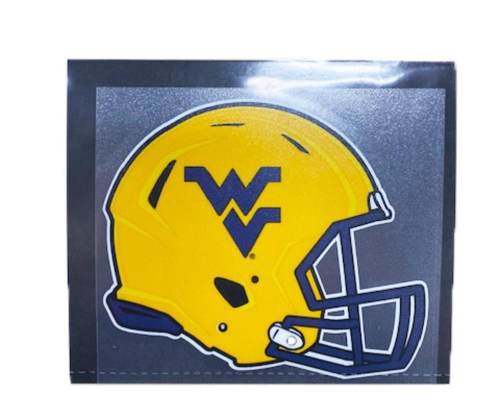  WVU Gold Football Helmet Decal 