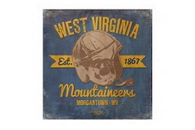  WVU Old Helmet Canvas Wall Art 