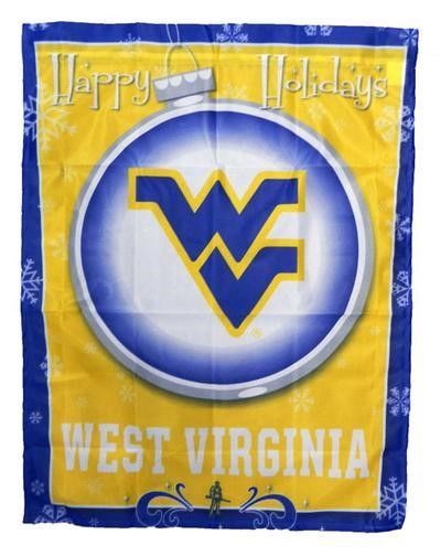  WVU Holiday Banner Flag 