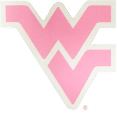  WVU Pink Logo Decal 