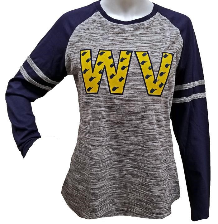  WVU Space Dyed Raglan 