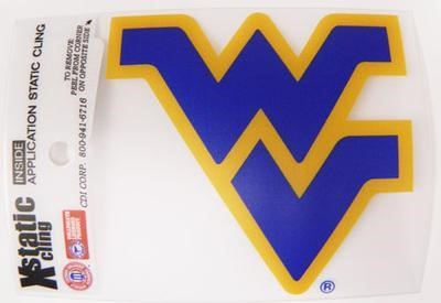  WVU Flying WV Static Decal 