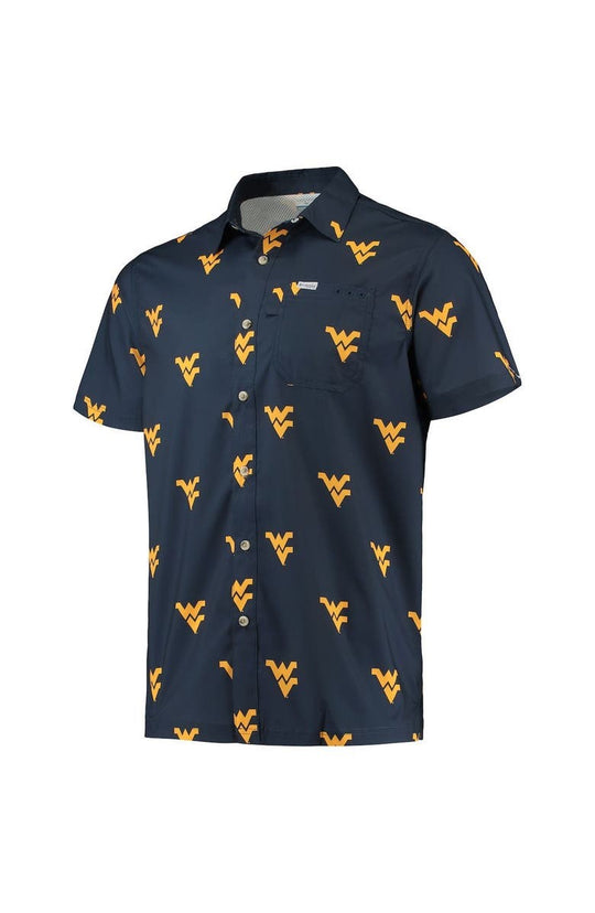 Lids Michigan Wolverines Columbia Super Slack Tide Button-Up Shirt