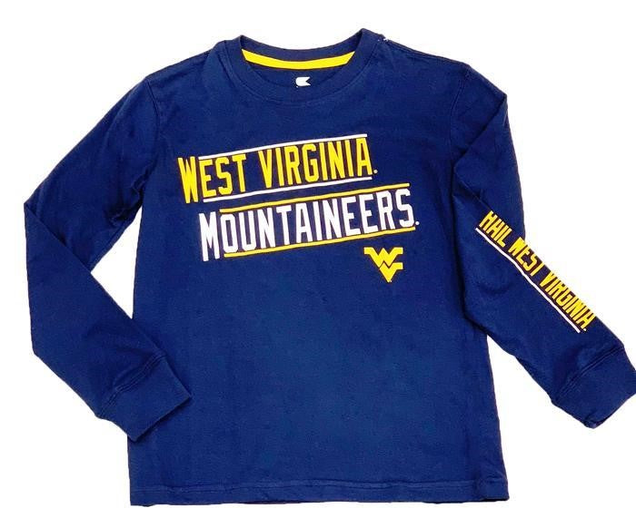  WVU YOUTH GROOMED LONG SLEEVE TEE 