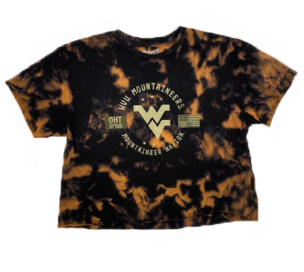  WVU Operation Hat Trick Slub Crop Tee 