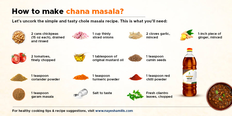 Tasty chole masala recipe