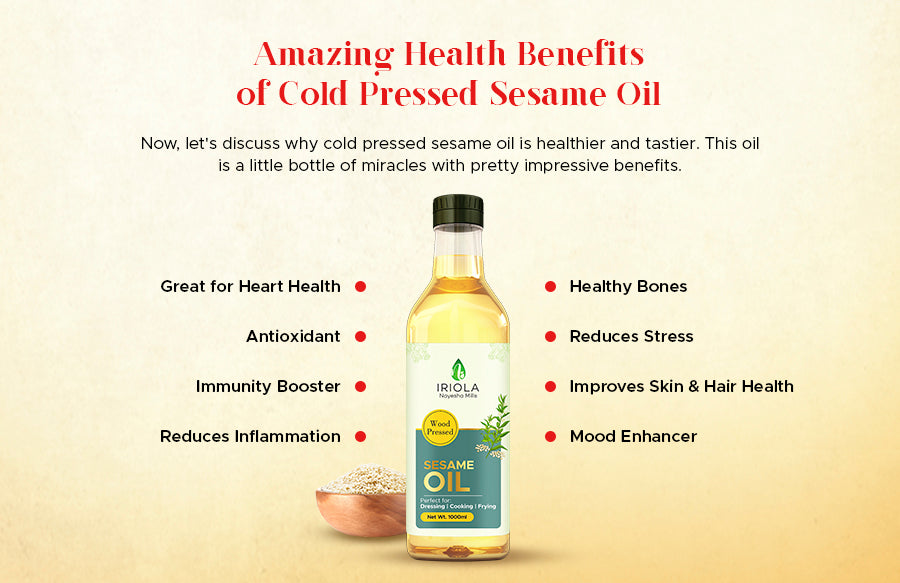 amazing health benefits of cold pressed sesame oil