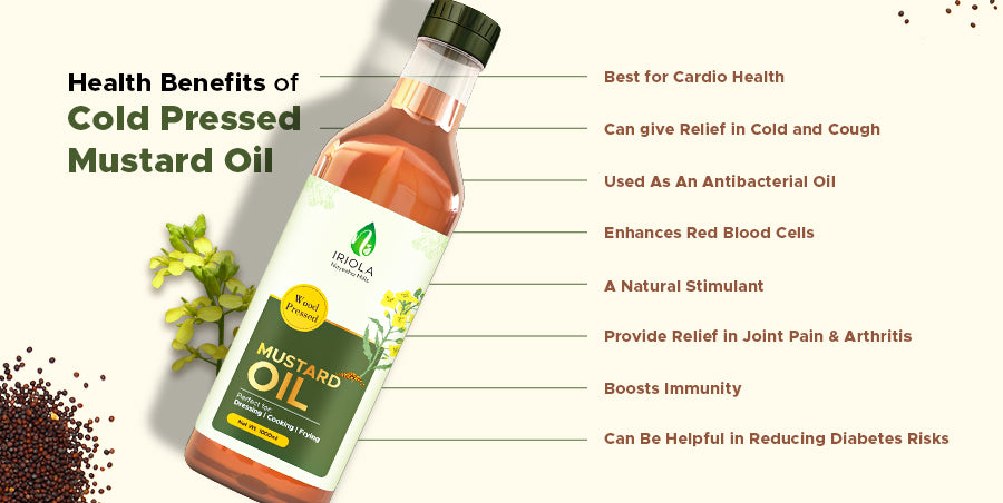 health benefits of cold pressed mustard oil