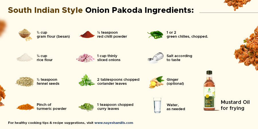 South indian style onion pakoda recipe