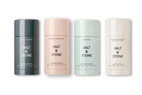 Collezione di deodoranti naturali di Salt&Stone