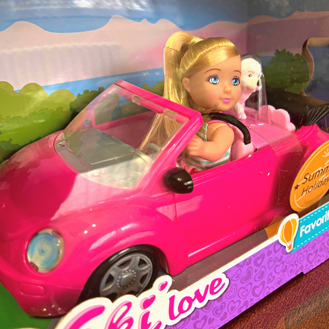 lutka sa autom barbika u autu za devojcice