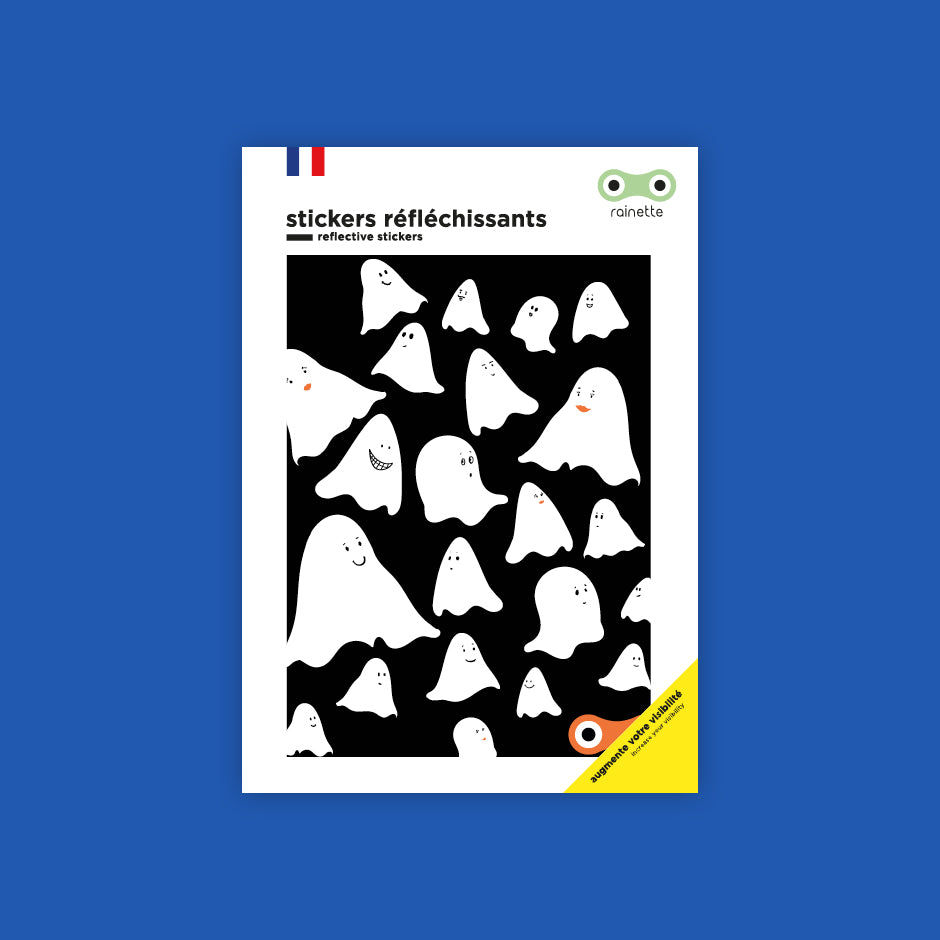 18 Réflecteurs de rayons 15 cm - Noir WILL B STICKERS