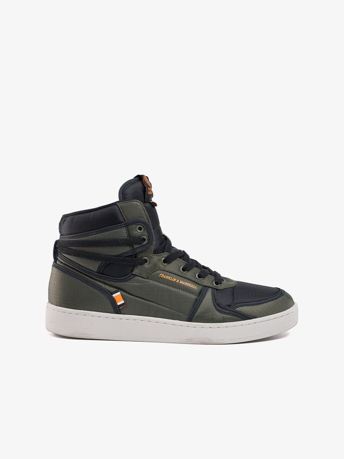 THETA PRO-ARMY men's mid-cut leather lace-up sneakers | Franklin & Marshall